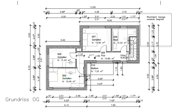 Grundriss OG Villa Puchheim