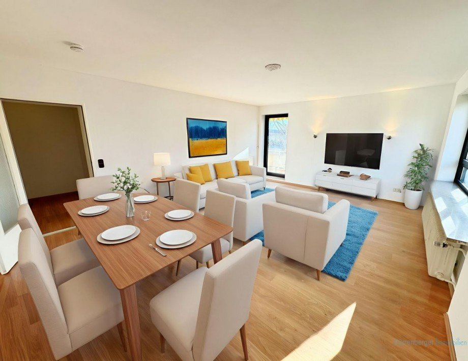 Wohnzimmer visualisiert Wohnung Germering