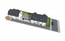3D Visualisierung Duerrenberger Simmerleinplatz cam05 v004 Top-Lage - Neubau von 4 Doppelhaush�lften in M�nchen-Moosach