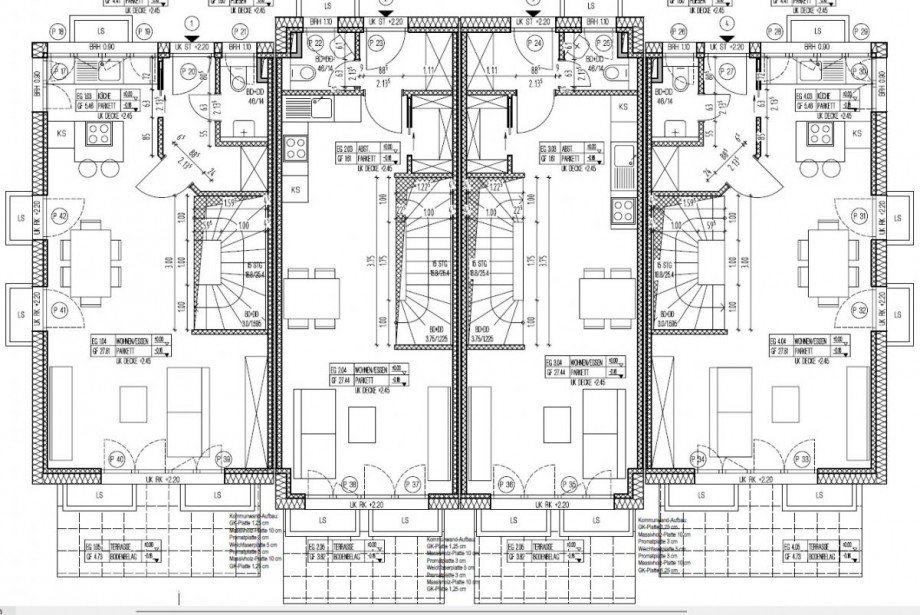 Grundriss EG Reihenmittelhaus Olching