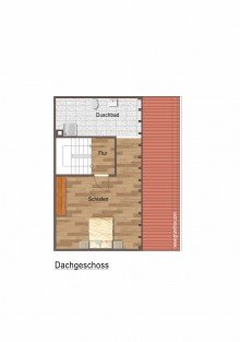 Dachgeschoss Frisch renovierte, familienfreundliche Doppelhaush�lfte in ruhiger Lage in Lochhausen