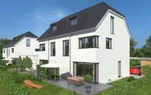 3D Visualisierung Duerrenberger Simmerleinplatz cam03 v004 Top-Lage - Neubau von 4 Doppelhaush�lften in M�nchen-Moosach
