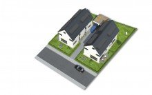 3D Visualisierung Duerrenberger DFH cam03 v003 Top-Lage - Neubau von 4 Doppelhaush�lften in M�nchen-Allach