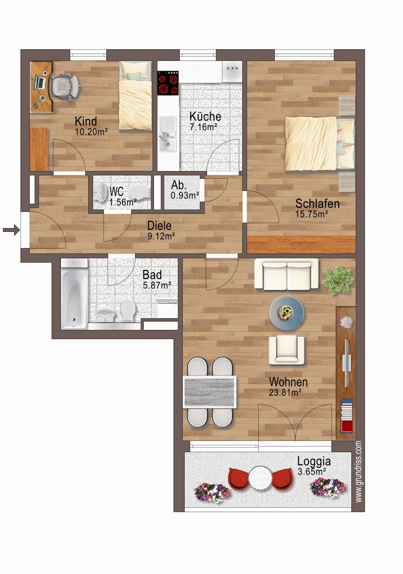 Grundriss Wohnung Germering