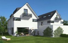 3D Visualisierung Duerrenberger DFH cam01 v003 Top-Lage - Neubau von 4 Doppelhaush�lften in M�nchen-Allach