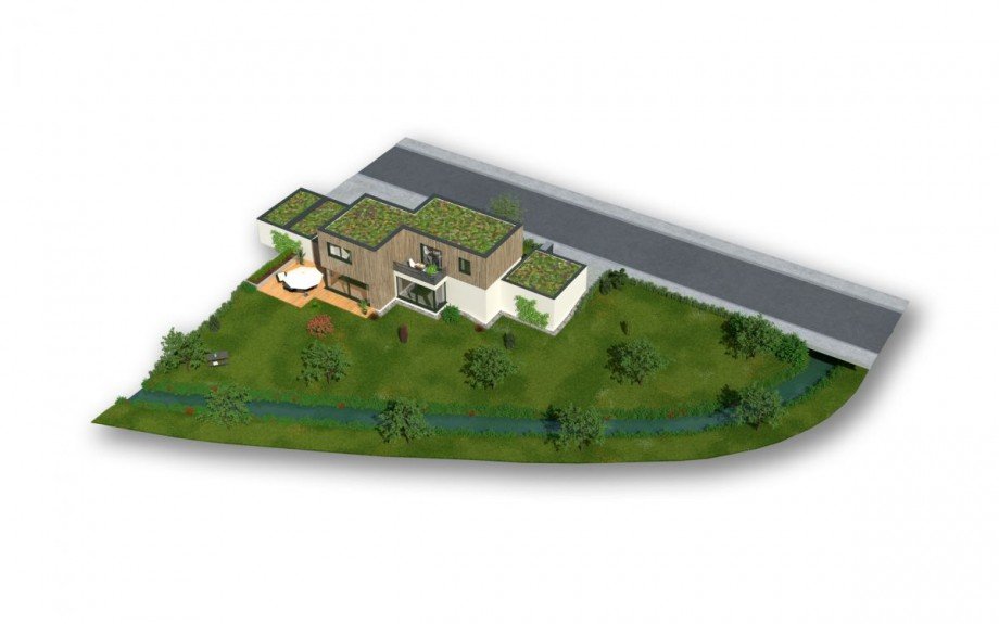 Drohnenansicht Villa Puchheim