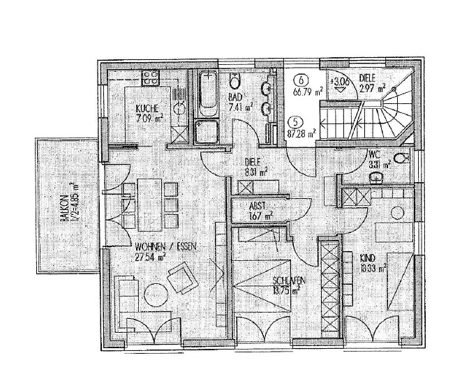 Grundriss Wohnung M�nchen