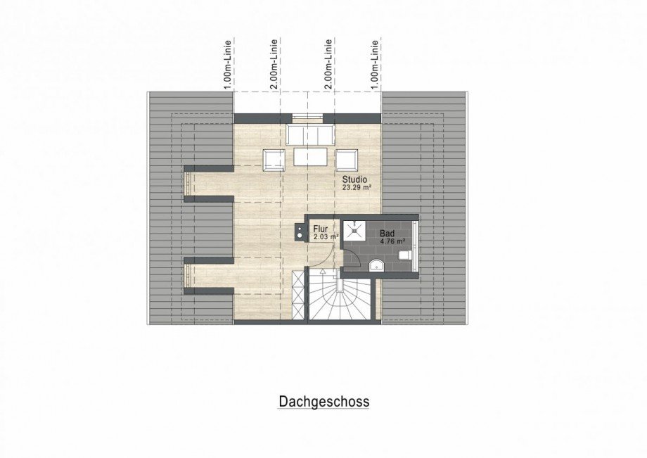 Grundriss DG Doppelhaush�lfte Germering
