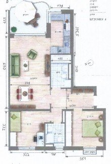 Grundriss Helle und moderne 3 Zimmer-Wohnung in Aubing