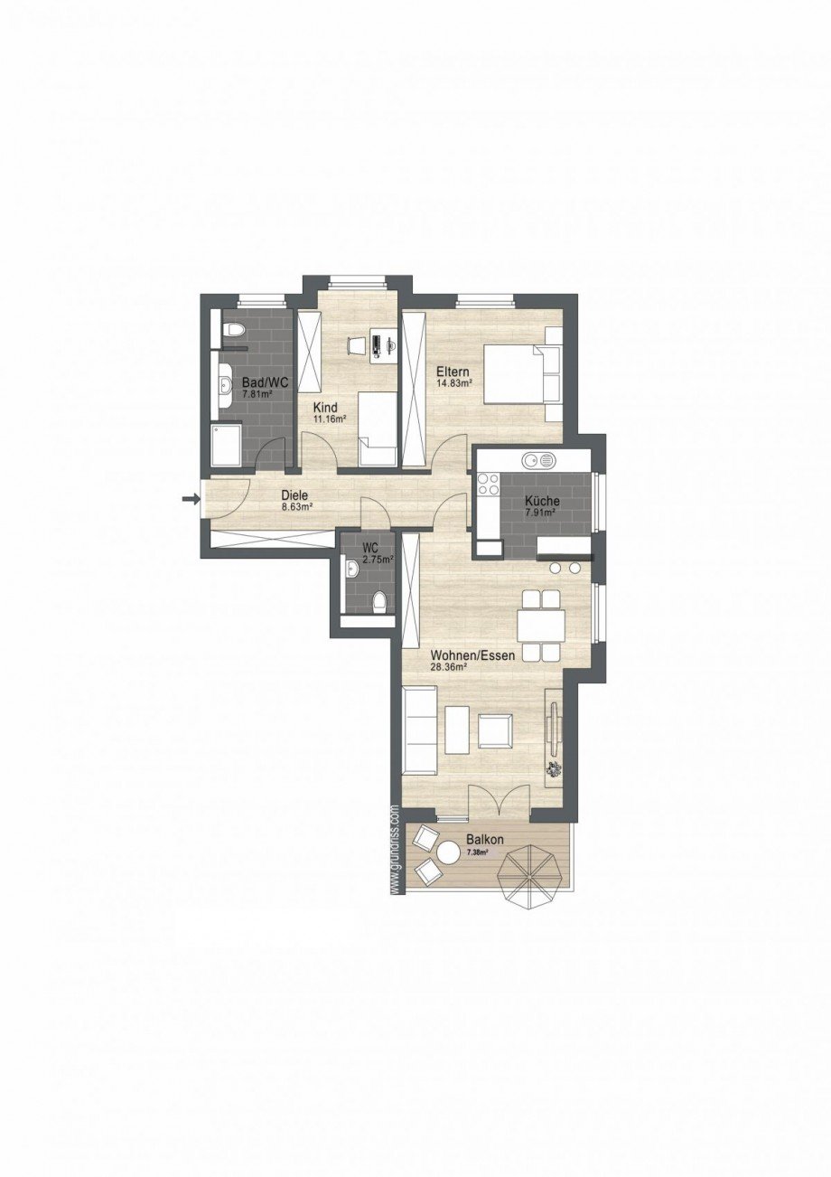 Grundriss Wohnung Germering