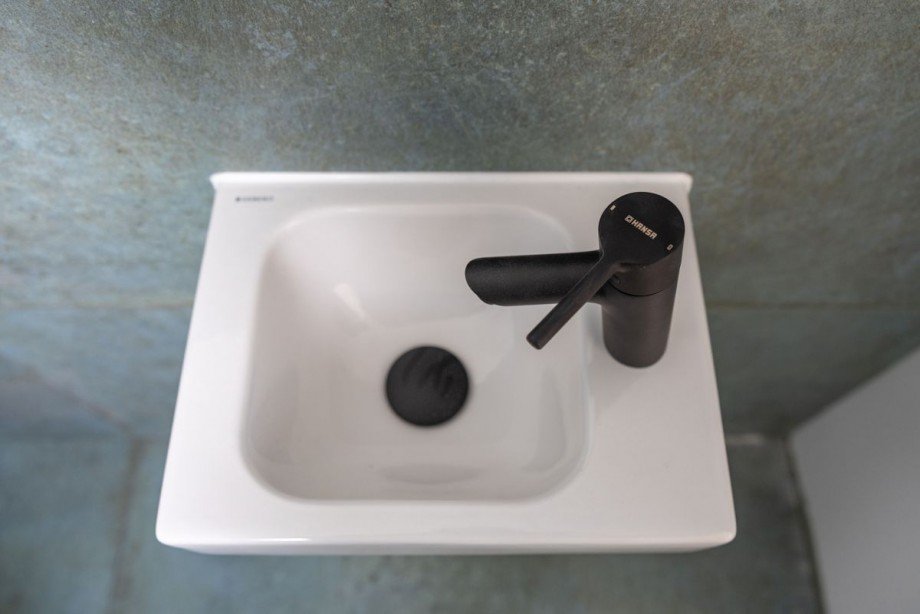 Waschbecken G�ste-WC Reihenhaus M�nchen